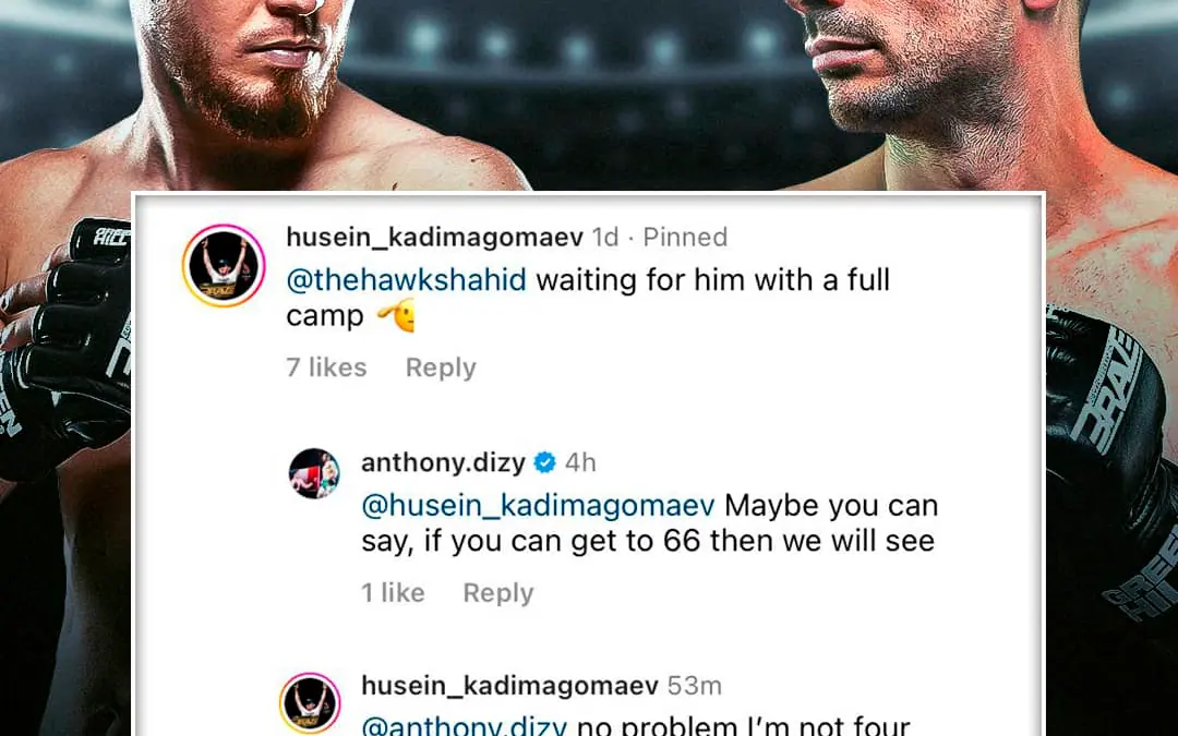 BRAVE CF’s Husein Kadimagomaev challenges newly-contracted Anthony Dizy