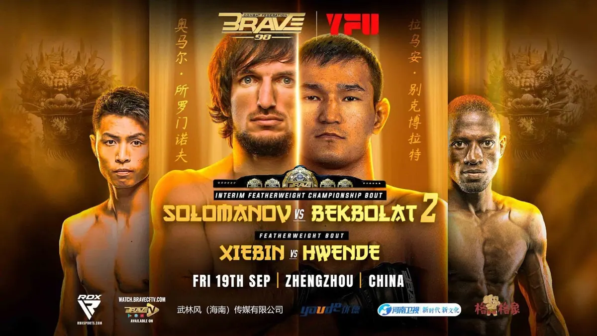 BRAVE Combat Federation Returns To China With Explosive Card At BRAVE CF 98
