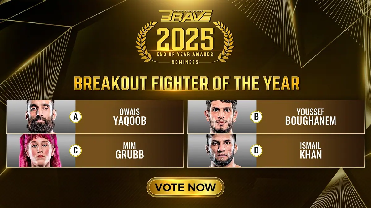 Meet The Nominees For BRAVE CF’s 2025 Breakout Fighter Of The Year