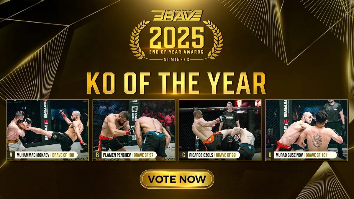 BRAVE CF Unveils Nominees For 2025 Knockout Of The Year