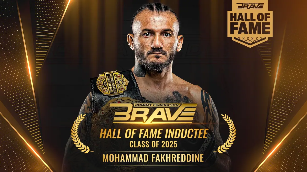Arab MMA Icon Mohammad Fakhreddine Joins BRAVE CF Hall Of Fame