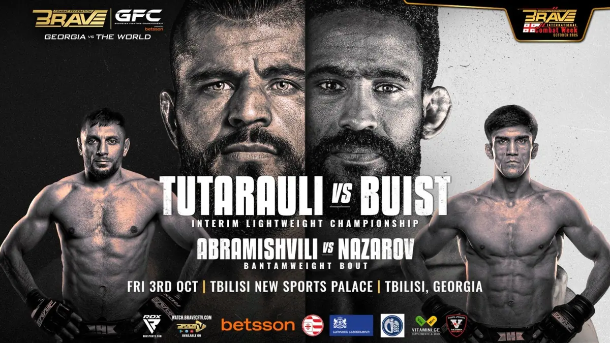 Rauli Tutarauli, Pieter Buist Cleared For BRAVE CF: GEORGIA VS. THE WORLD Showdown