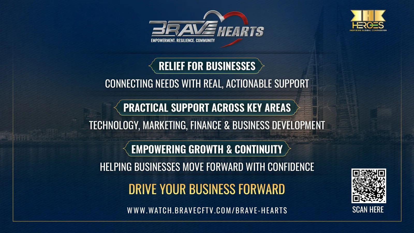 BRAVE CF AND KHK HEROES LAUNCH BRAVE HEARTS TO EMPOWER BAHRAINI BUSINESSES