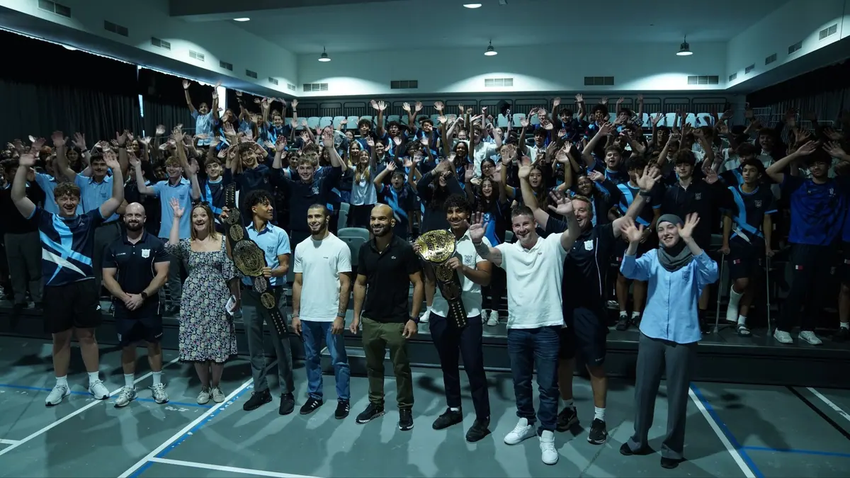 Hamza Kooheji, Muhammad Mokaev Inspire Students Ahead Of BRAVE 100