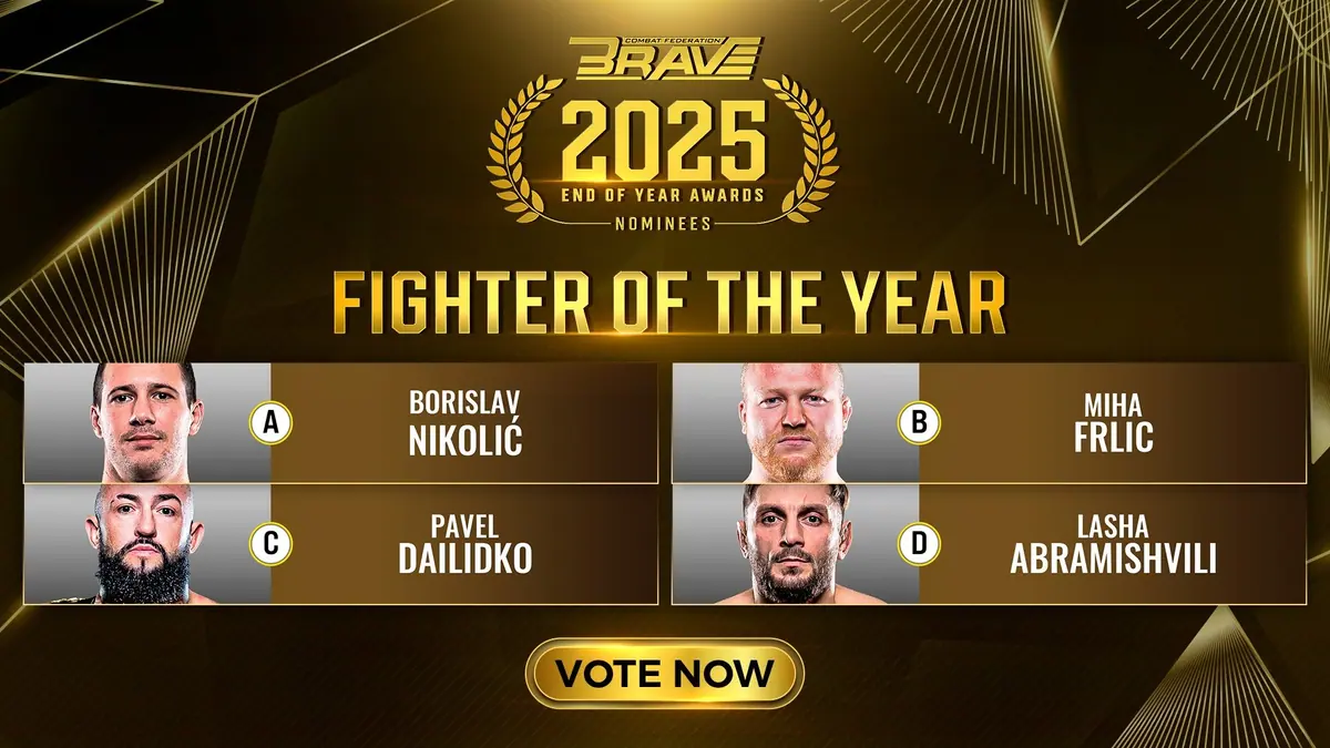 Get To Know The Nominees For BRAVE CF’s 2025 Fighter Of The Year