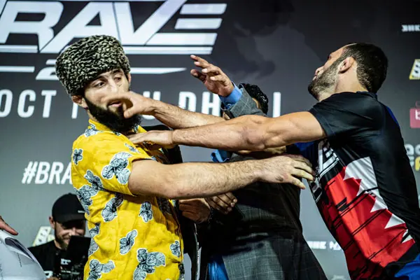 VIDEO: Abdoul vs Jarrah rivalry heats up, brawl erupts at BRAVE CF 27 weigh-ins