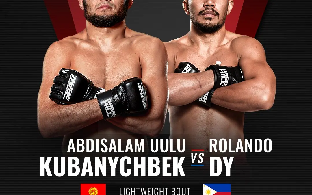 Kubanychbek vs Rolando Dy headline BRAVE CF 47 in Lightweight world title eliminator