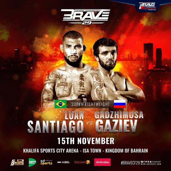 BRAVE CF 29: Two blockbuster bouts added, as Luan Santiago returns