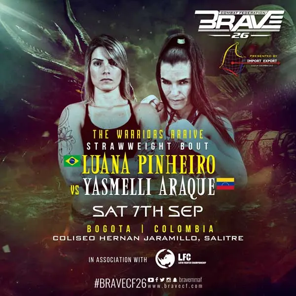 Luana Pinheiros return set for BRAVE 26, in Colombia