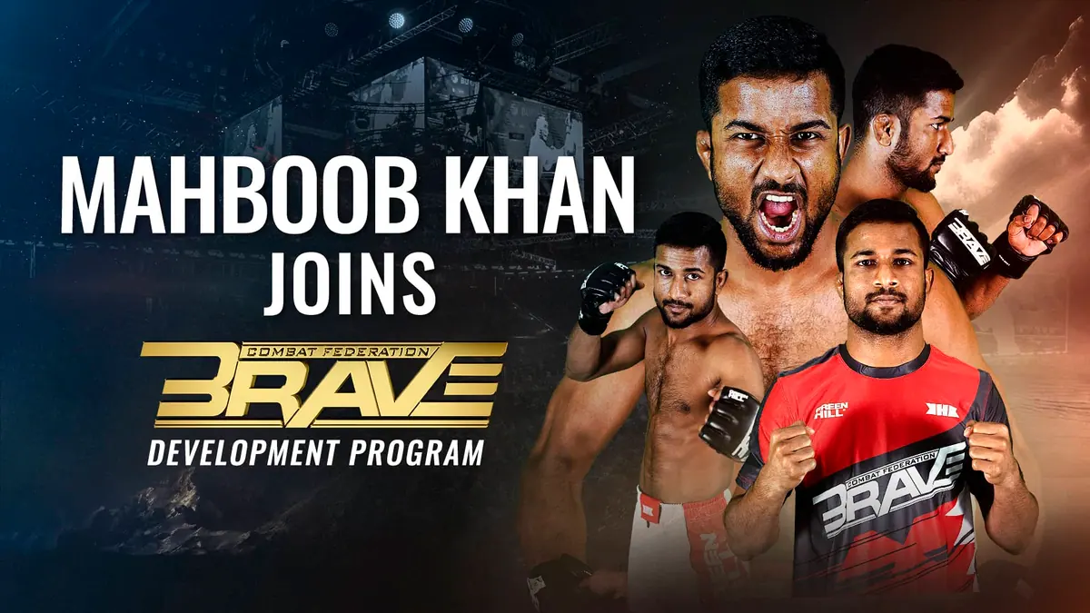 Mahboob Khan becomes the first Indian fighter to secure a BRAVE CF development contract