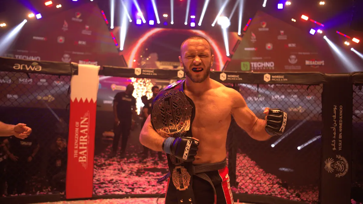 BRAVE CF Super Welterweight champion Marcin Bandel is not one for wasting time