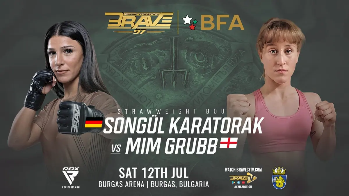Songul Karatorak vs Mim Grubb Set for High-Stakes Showdown at BRAVE CF 97