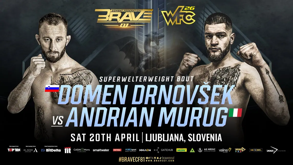 Facing a 30-fight veteran on his MMA debut? No problem for BRAVE CF 81’s Domen Drnovsek