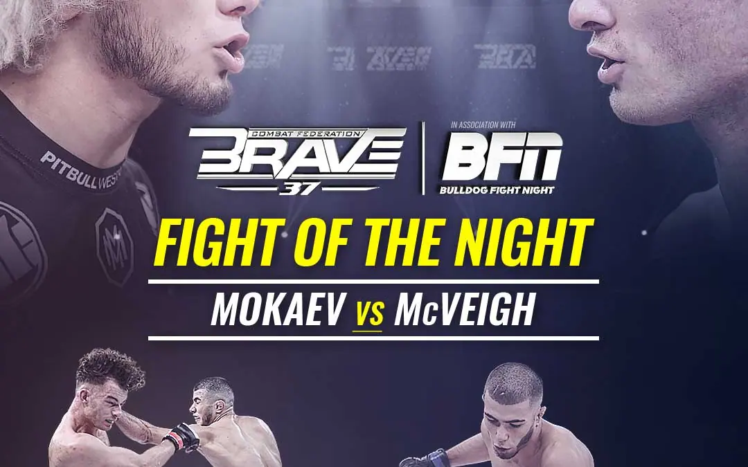 Mokaev vs McVeigh bout gets Fight of the Night honors at BRAVE CF 37