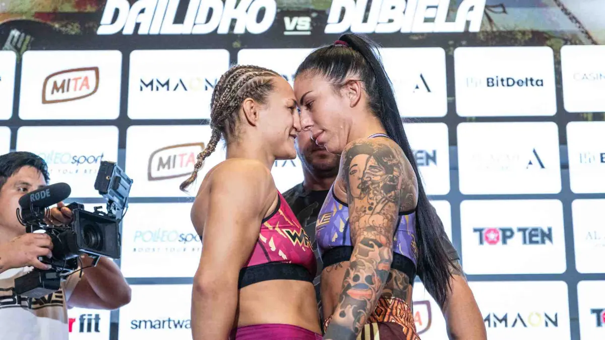 Fighters go head to head in tense moment to wrap up pre-fight rituals ahead of historic BRAVE CF 88