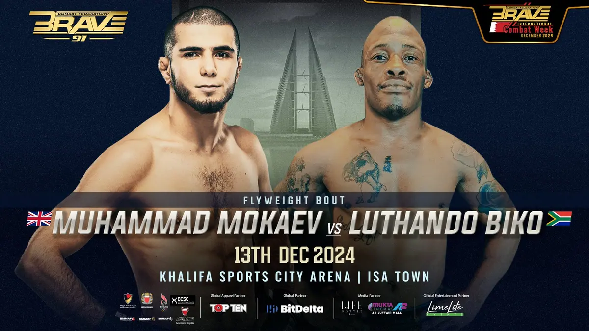 Undefeated Flyweight Superstar Muhammad Mokaev Returns to Face Luthando Biko at BRAVE CF 91