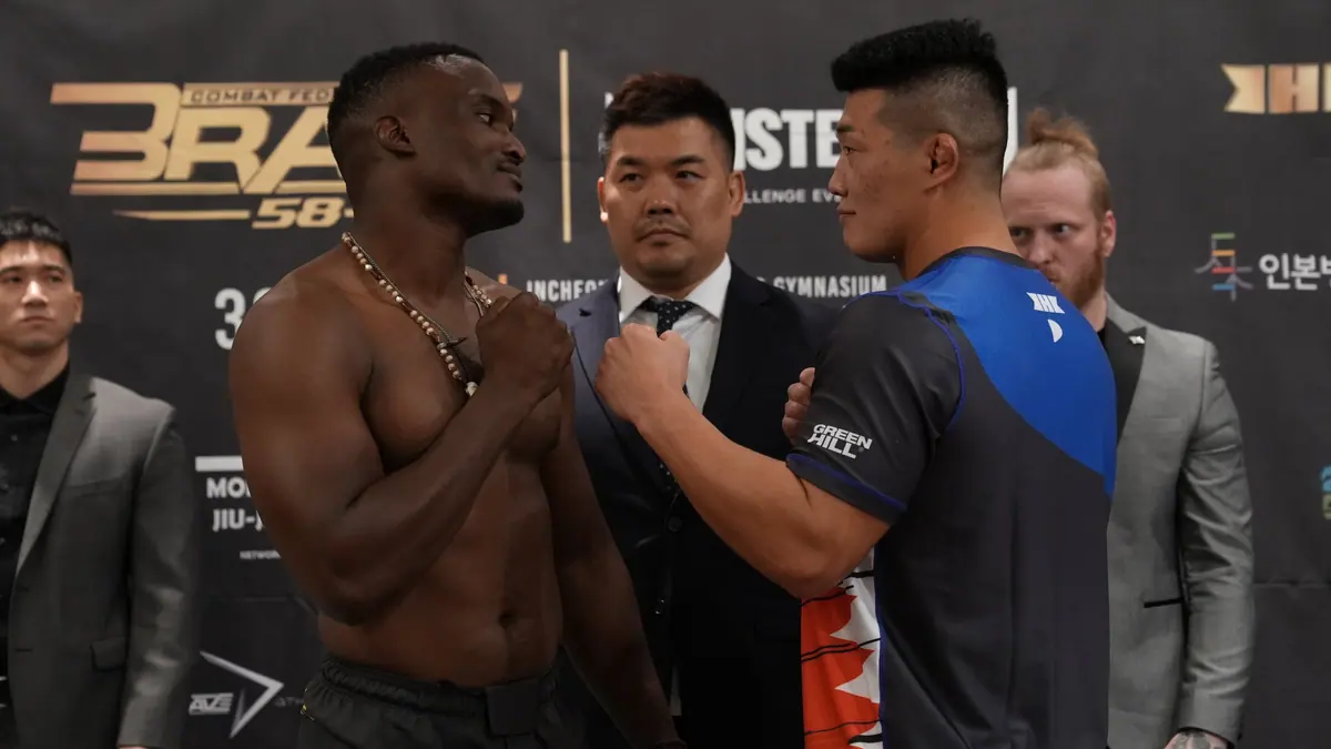 Intensity as BRAVE CF 58 fighters face off for last time before fight night in Korea