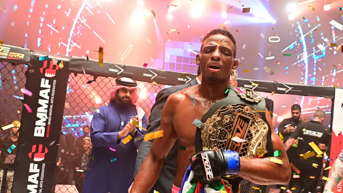 Nkosi Ndebele: the first completely homemade BRAVE CF champion of the world