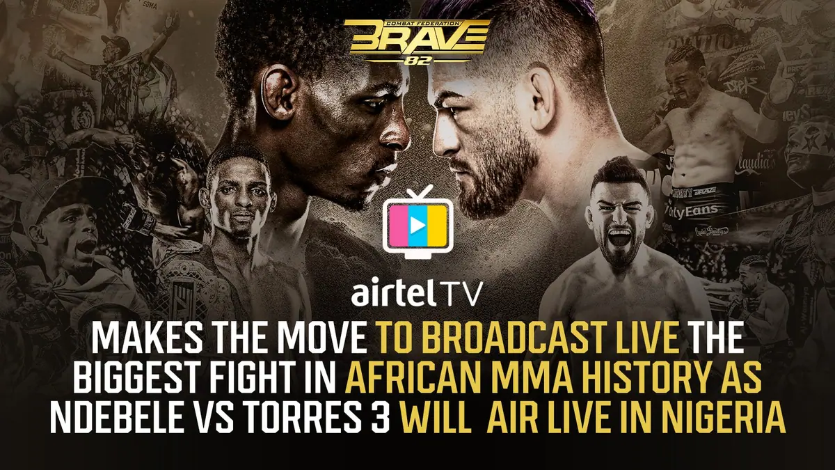 With biggest fight in African MMA history, BRAVE CF 82 will be broadcast live through Airtel TV