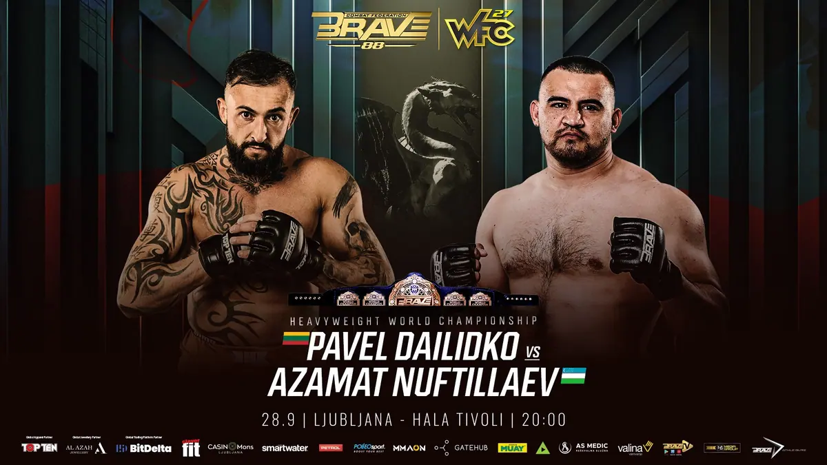 BRAVE Combat Federation to crown inaugural Heavyweight Champion at BRAVE CF 88 in Slovenia