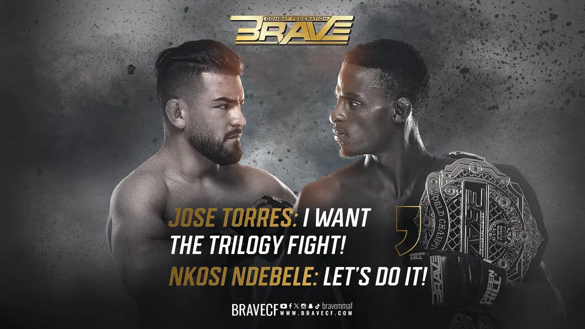 Lets do it –New BRAVE CF champion Nkosi Ndebele signs off on trilogy fight with Shorty Torres