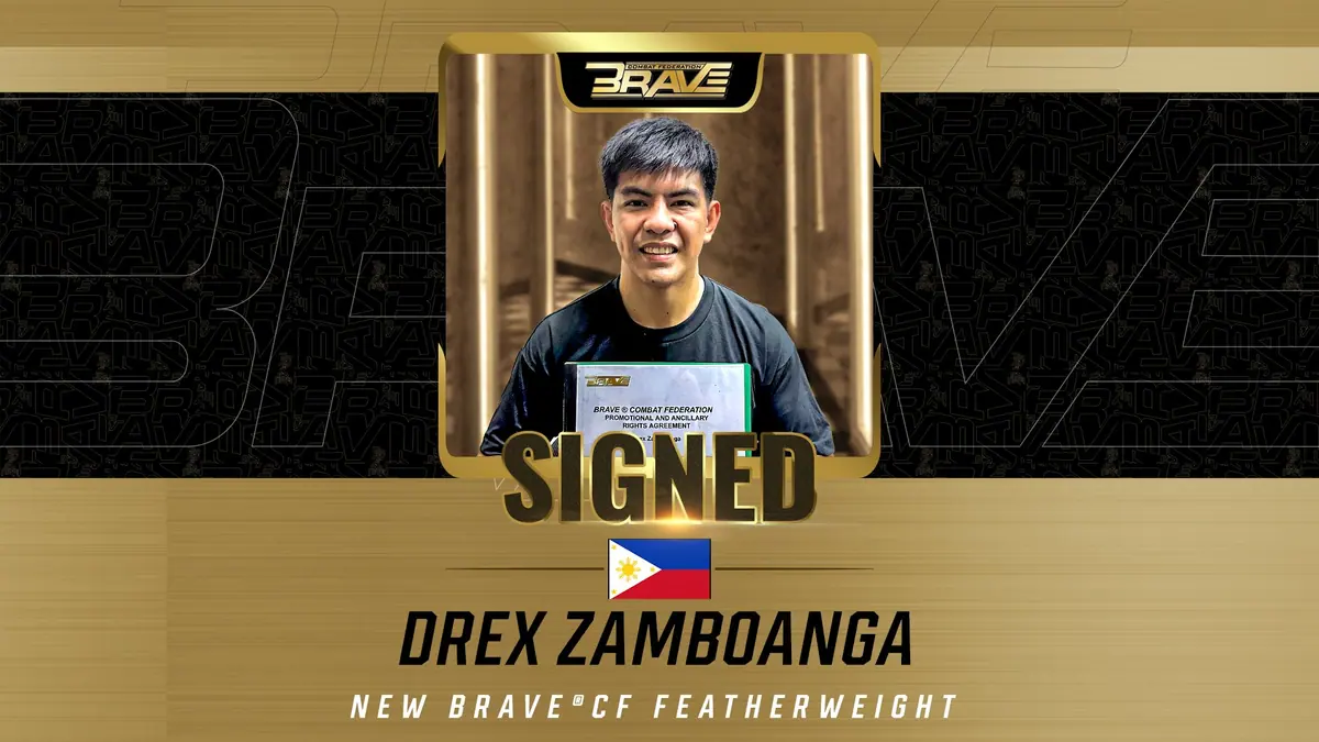 Filipino superstar Drex Zamboanga signs multi-fight deal with BRAVE Combat Federation
