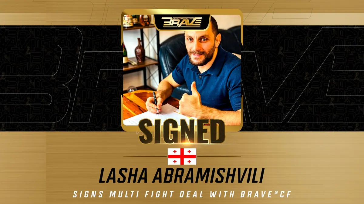 Georgian Star Lasha Abramishvili Signs Multi-Fight Deal with BRAVE Combat Federation