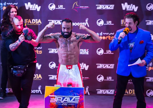 BRAVE CF 26 fighters light up Colombian crowd at ceremonial weigh-ins