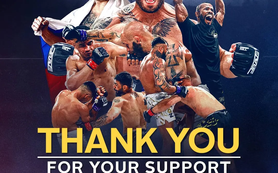 BRAVE Combat Federation extends gratitude to BRAVE CF 70 / WFC 25 sponsors