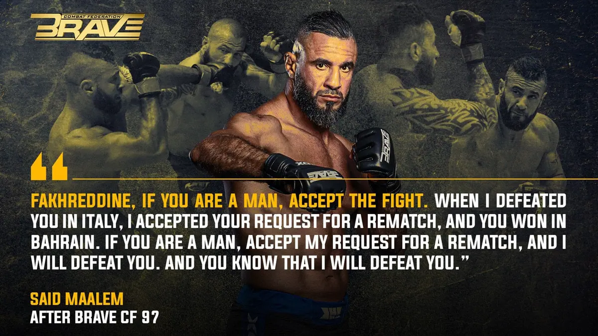 Said Maalem Calls Out Mohammad Fakhreddine: "If You Are a Man, Accept the Trilogy Fight"
