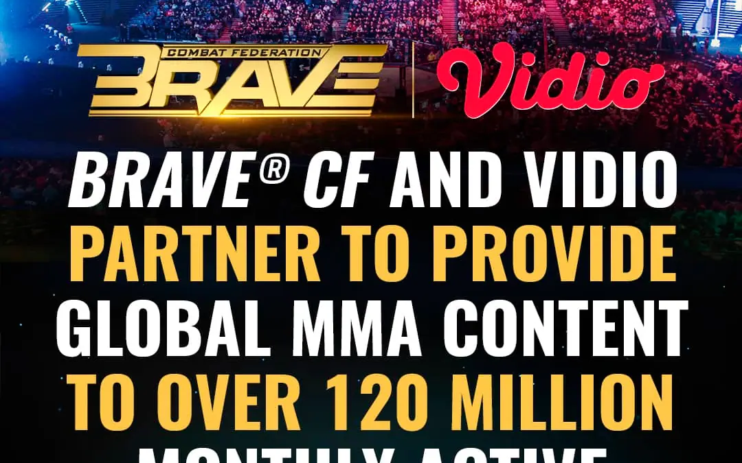 BRAVE CF and VIDIO partner to provide global MMA content to over 120 million monthly active users