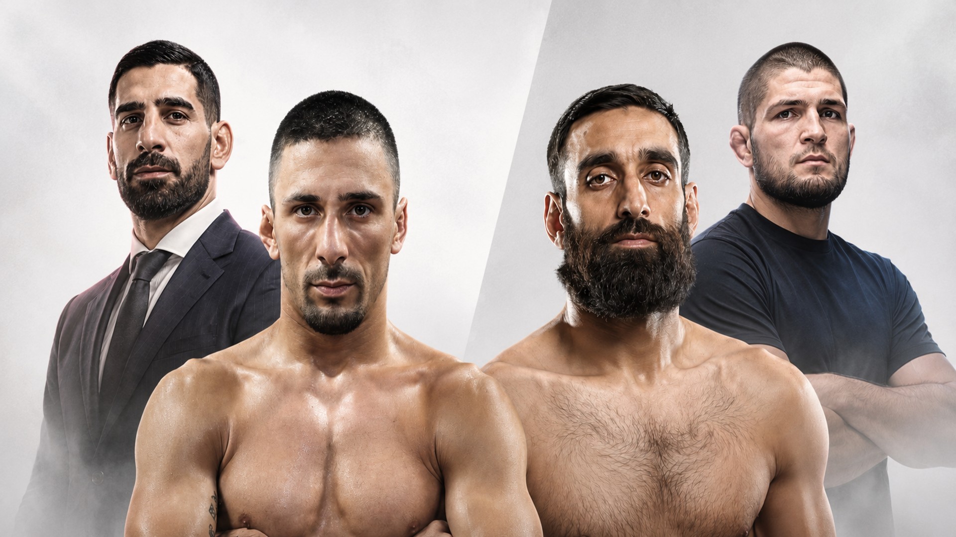 Delyan Georgiev and Owais Yaqoob face off ahead of their BRAVE CF 107 bout representing Team Topuria and Team Khabib.