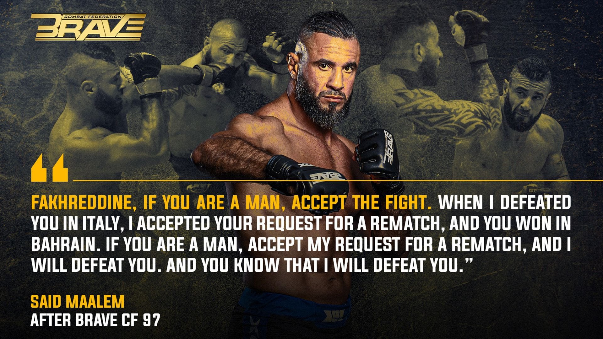 Said Maalem Calls Out Mohammad Fakhreddine: "If You Are a Man, Accept the Trilogy Fight"