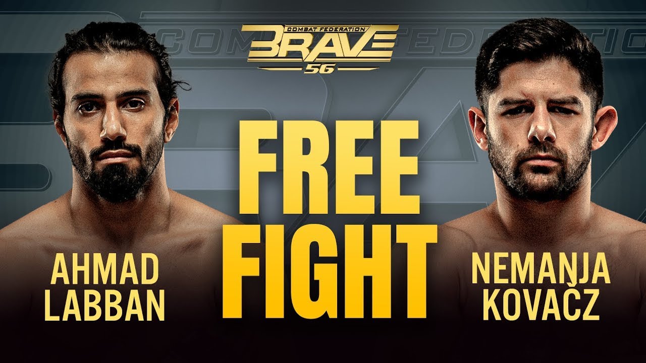 Ahmad Labban vs Nemanja Kovač | Free Fight | BRAVE CF 56